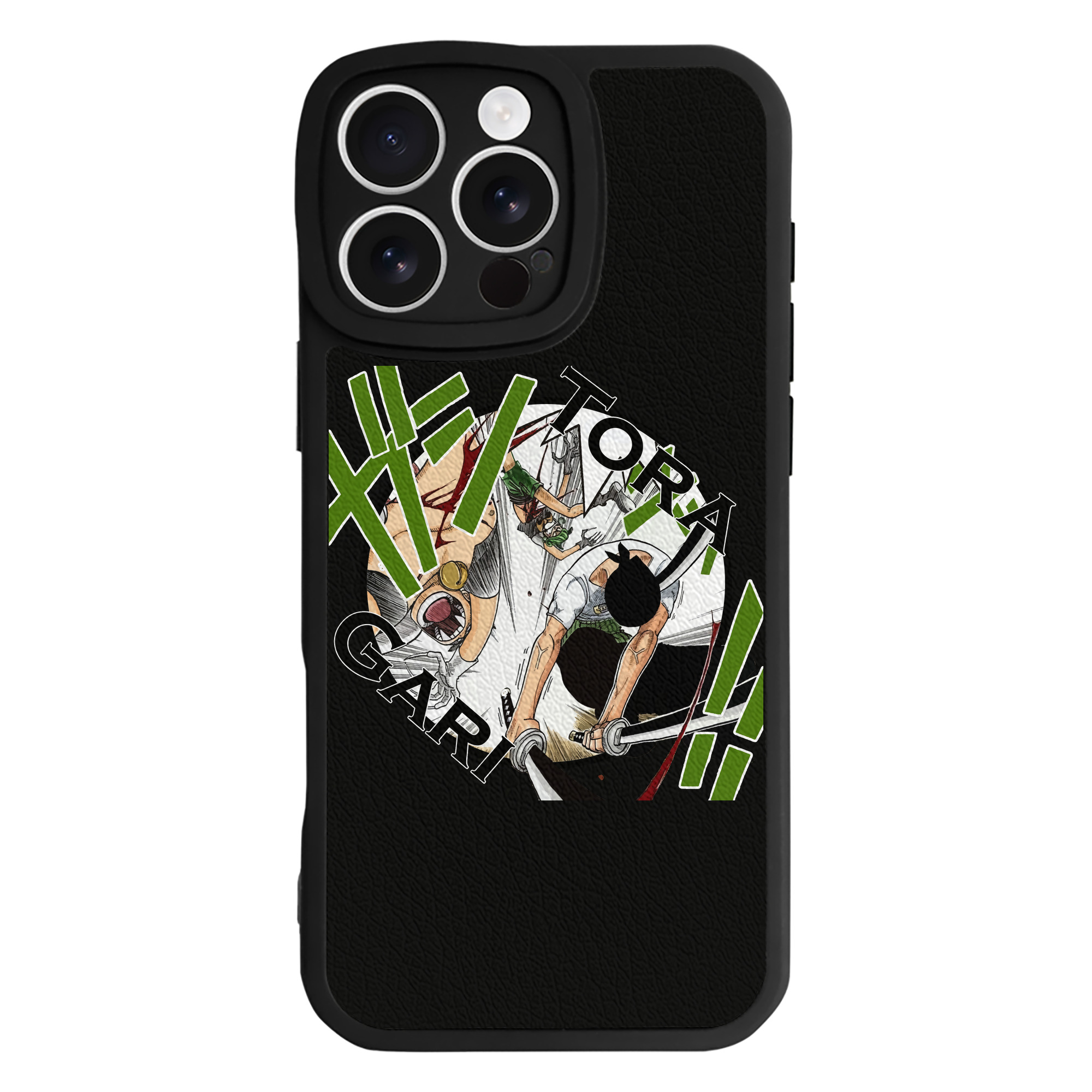 （画像用） ワンピース ロロノア・ゾロ ONE PIECE Roronoa Zoro 【iPhone 16シリーズ対応】シリコンスマホケース（レザー調） 材質：シリコン
